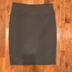Pencil skirt.